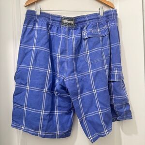 Vilebrequin Plaid Linen Cargo Shorts Size XXXL